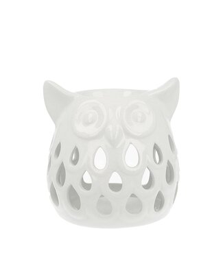 Scentchips® Brûleur Fondants Parfumés Hibou Sectionné Blanc