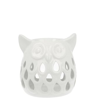 Scentchips® Owl Cut Out White scented wax burner