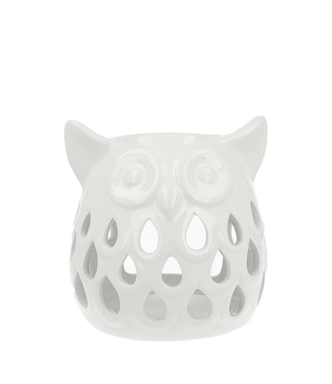 Scentchips® Brûleur Fondants Parfumés Hibou Sectionné Blanc
