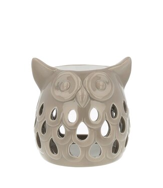 Scentchips® Brûleur Fondants Parfumés Hibou Sectionné Taupe