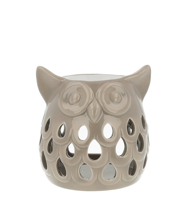 Scentchips® Brûleur Fondants Parfumés Hibou Sectionné Taupe