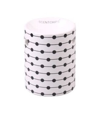 Scentchips® Black & White Dots Lijnen waxbrander geurbrander