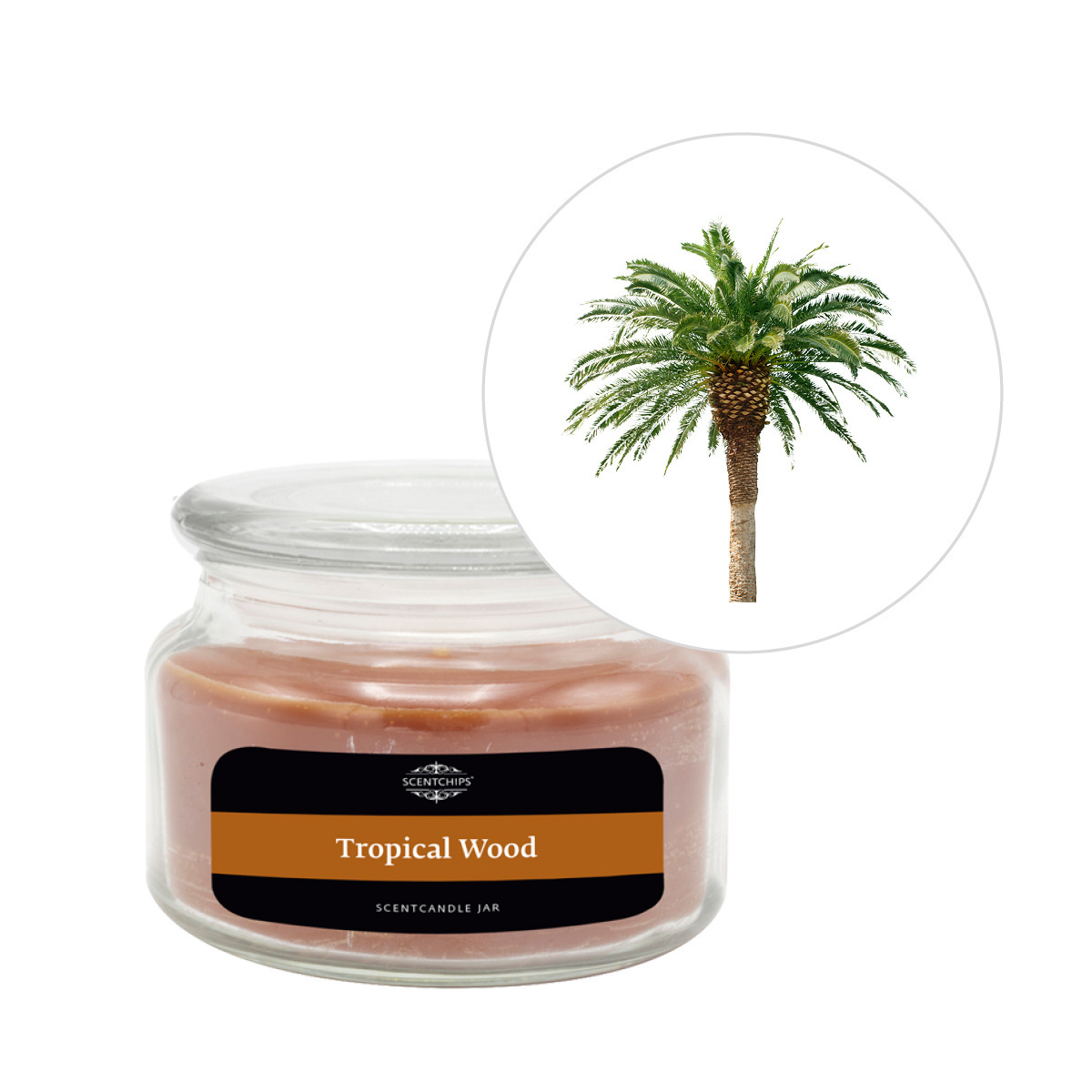 Scentchips® Tropical Wood Geurkaars pot