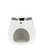 Scentchips® Vase White Zilver edge scented wax burner