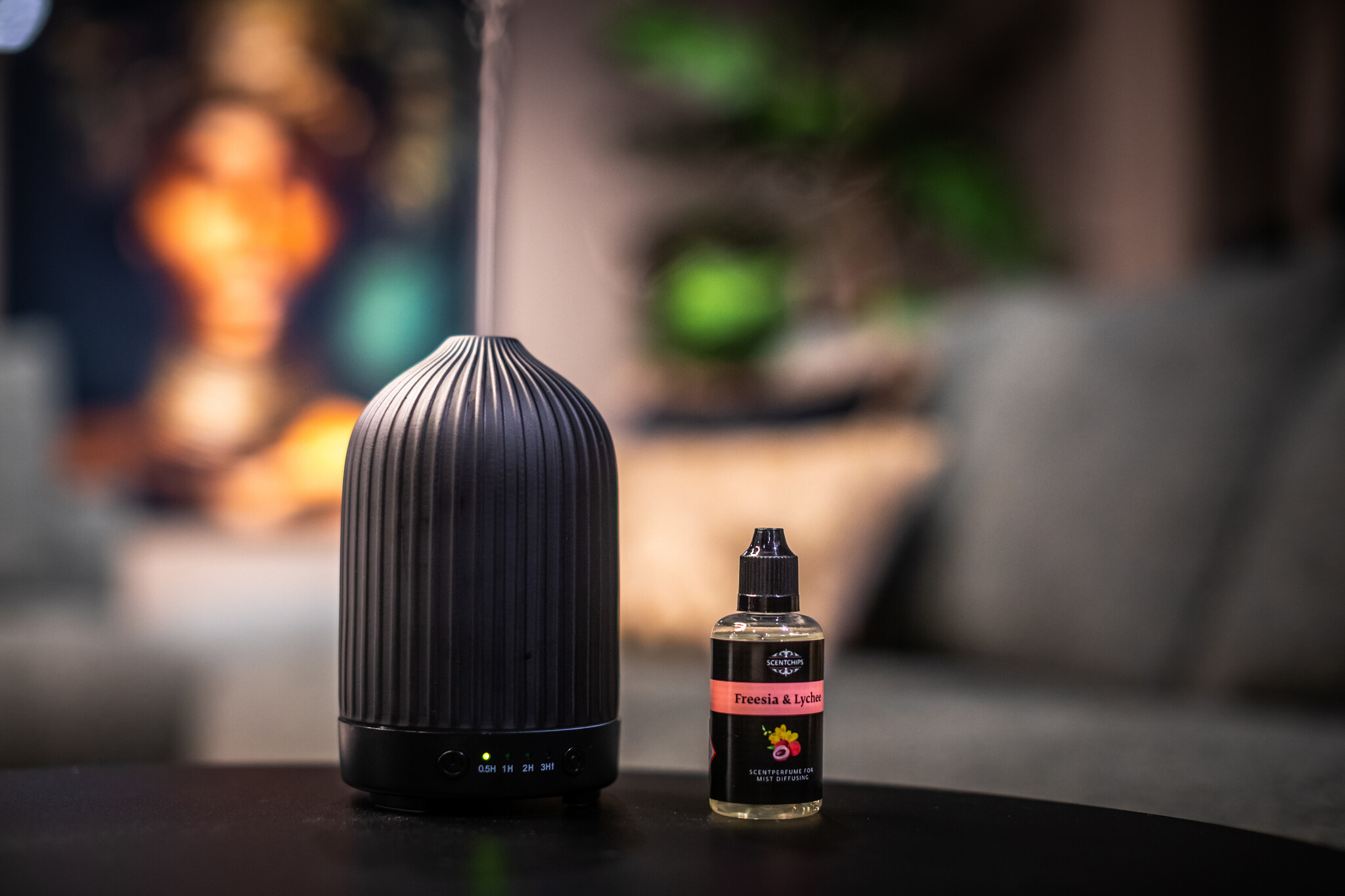 Kalme sfeer met aroma diffuser voor babykamer