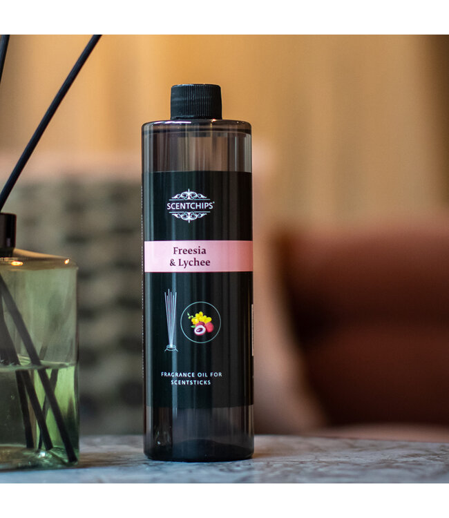 Scentchips® Navulling geurstokjes Freesia & Lychee - 400ml
