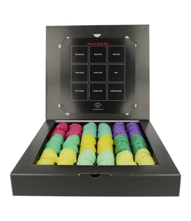 Scentchips® Now or Never Box storage box 144 scented wax melts