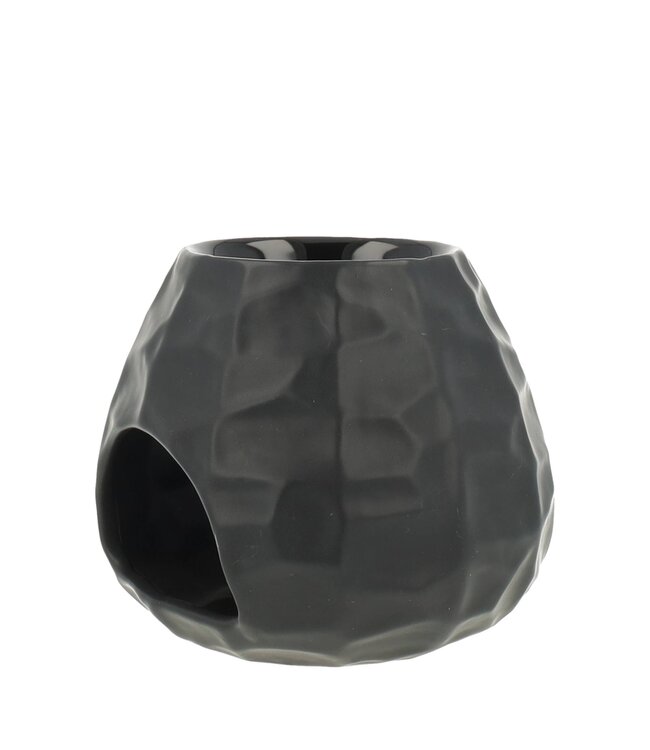 Scentchips® Sphere Chiseled Black scented wax burner