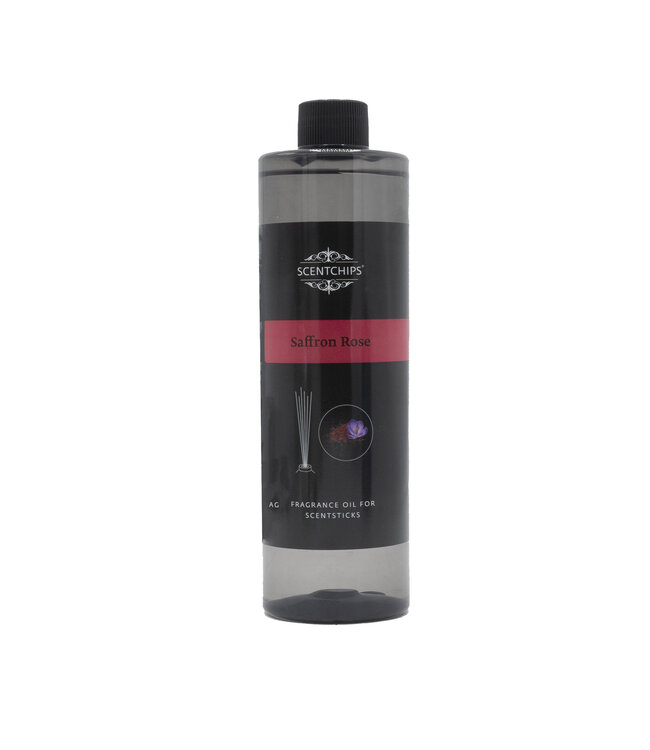 Scentchips® Coffret Diffuseur Bâtonnets Saffron Pink avec Flacon En Verre Dégradé De ocean - 400ml