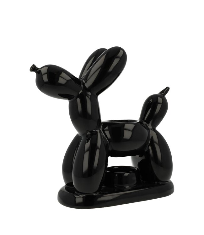 Scentchips® Balloon Dog glänzend Schwartz Wachsbrenner Duftbrenner
