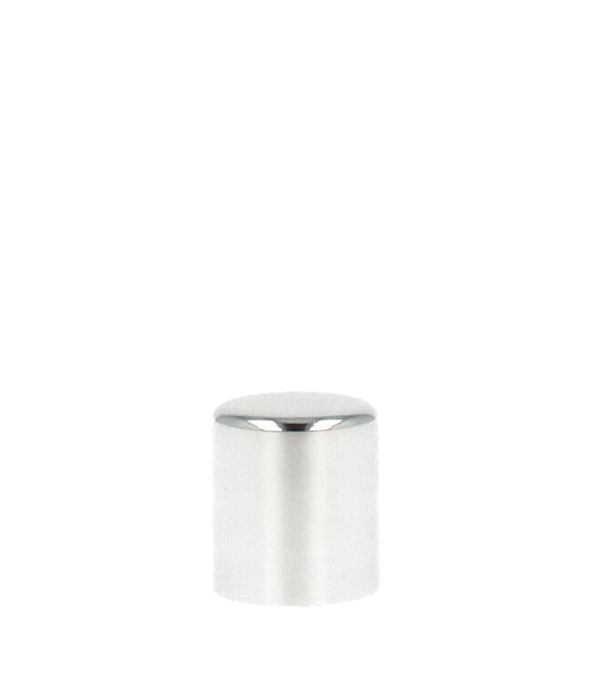 Zinc alloy closing cap silver