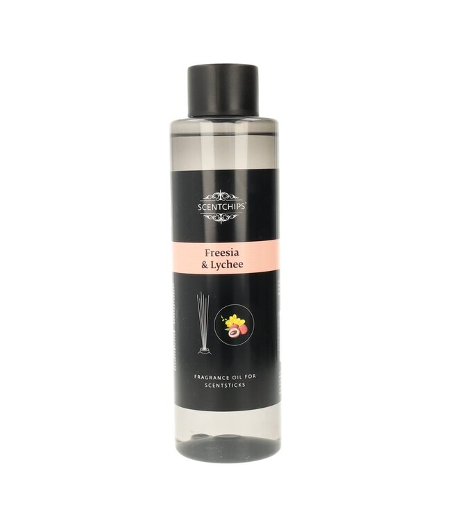 Scentchips® Recharge Huile Pour Diffuseur Bâtonnets Parfumés Freesia & Lychee - 400ml