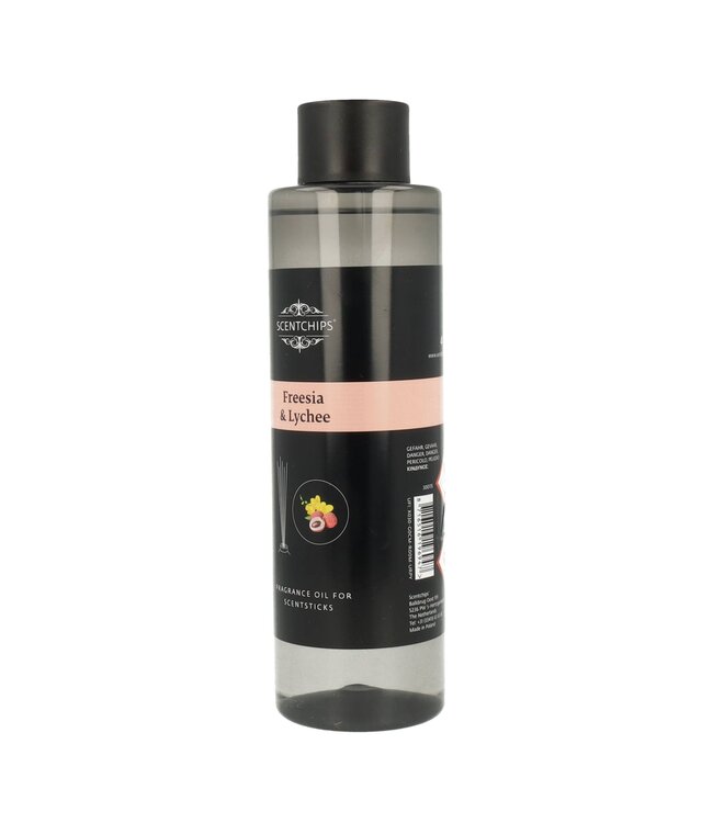 Scentchips® Recharge Huile Pour Diffuseur Bâtonnets Parfumés Freesia & Lychee - 400ml