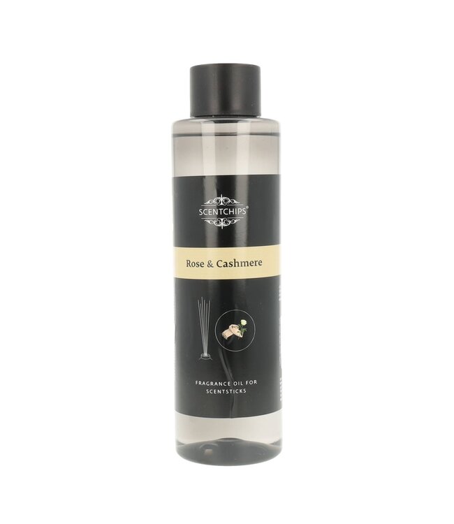 Scentchips® Recharge Huile Pour Diffuseur Bâtonnets Parfumés Rose & Cachemire - 400ml