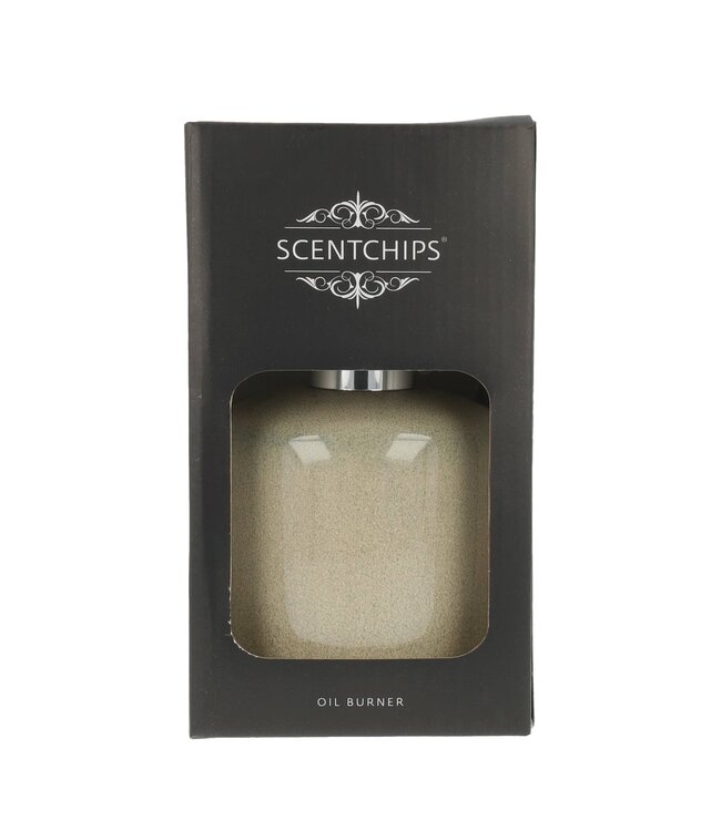 Scentchips® Lampe à Catalyse Céramique Bleu Doux - Brûleur Huiles Parfumées Scentoil