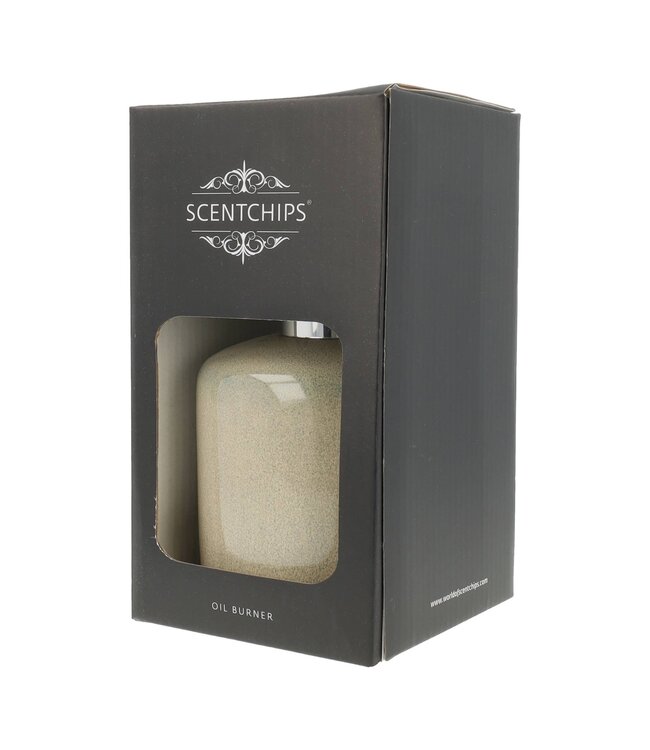 Scentchips® Lampe à Catalyse Céramique Bleu Doux - Brûleur Huiles Parfumées Scentoil