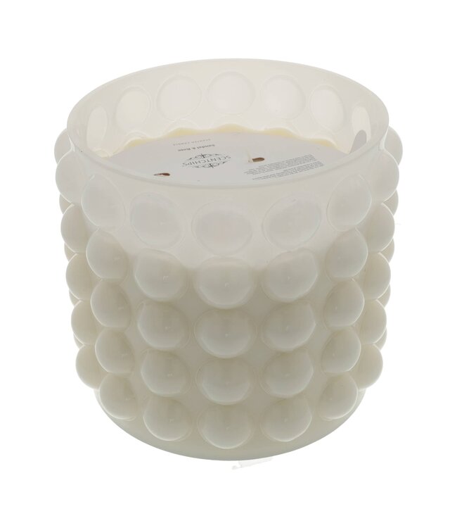 Scentchips® Sandal & Rose Geurkaars Bubbles Wit - 3978gr