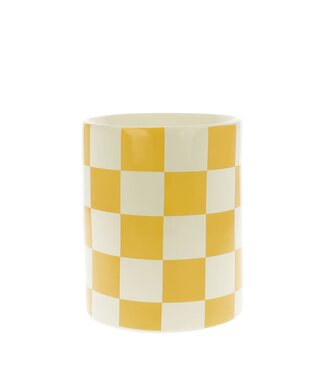 Scentchips® Chequered Geel waxbrander geurbrander