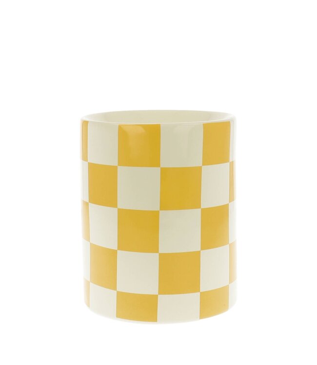 Scentchips® Chequered Geel waxbrander geurbrander