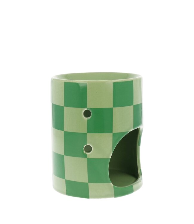 Scentchips® Chequered Grün Wachsbrenner - Duftbrenner