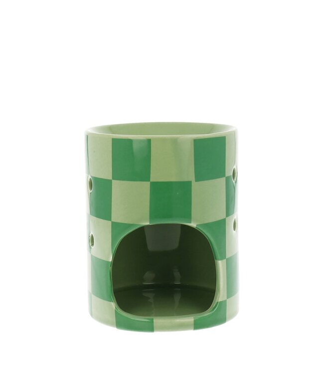 Scentchips® Chequered Green scented wax burner