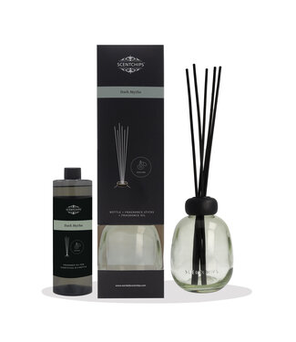 Scentchips® Gift set Reed diffuser Dark Myths with green bottle - 400ml
