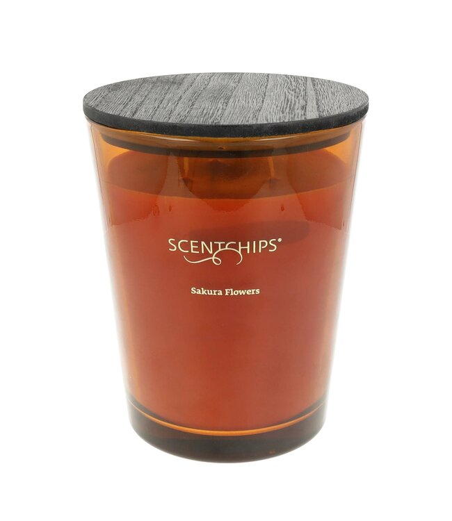 Scentchips® Sakura Flowers XL Fragrance candle Auburn - 1870gr