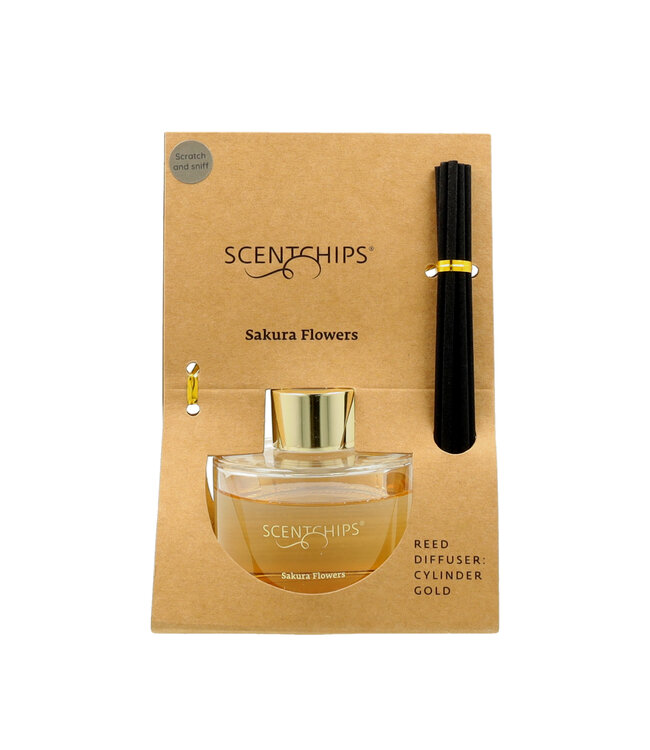 Scentchips® Kit Bâtonnets Diffuseurs Parfumés Cylinder Sakura Flowers - 100ml
