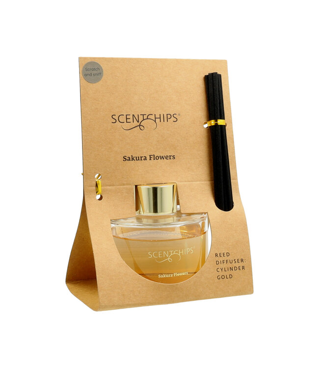 Scentchips® Kit Bâtonnets Diffuseurs Parfumés Cylinder Sakura Flowers - 100ml