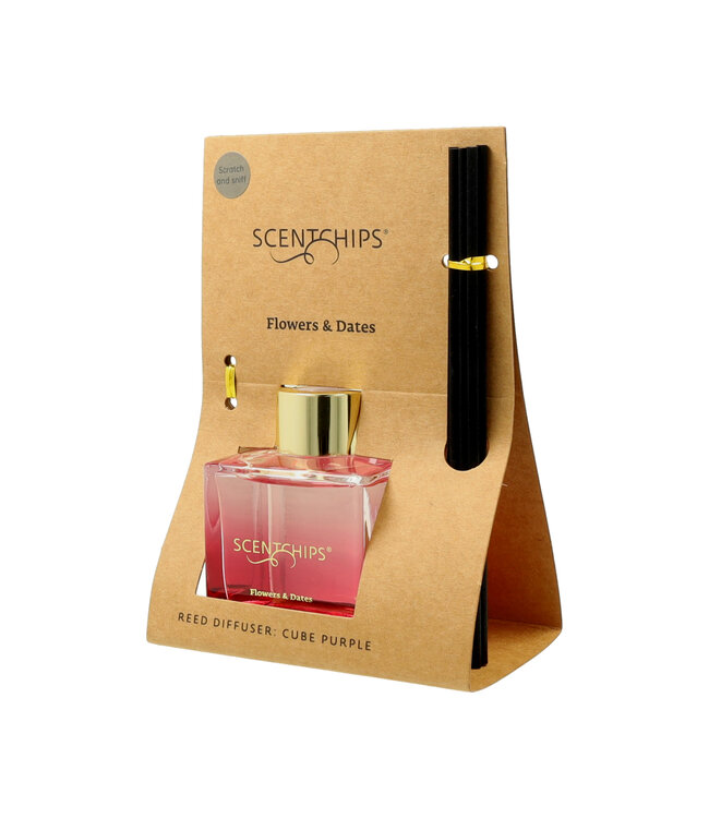 Scentchips® Geurstokjes set Cube Flowers & Dates - 100ml