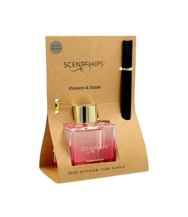 Scentchips® Geurstokjes set Cube Flowers & Dates - 100ml