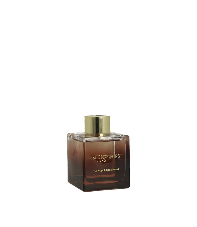 Scentchips® Reed diffuser set Cube Orange & Cedarwood - 100ml