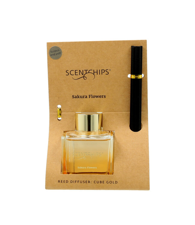 Scentchips® Kit Bâtonnets Diffuseurs Parfumés Cube Sakura Flowers - 100ml
