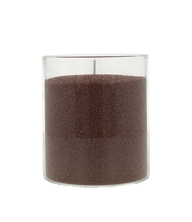 Glass holder for Candle Sand transparent