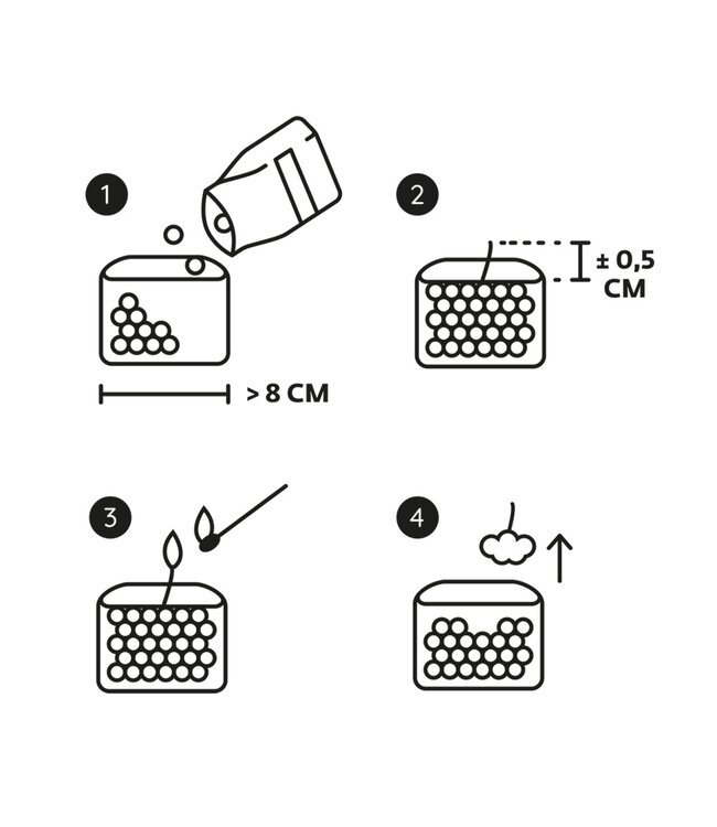 Candle Sand 500g Black