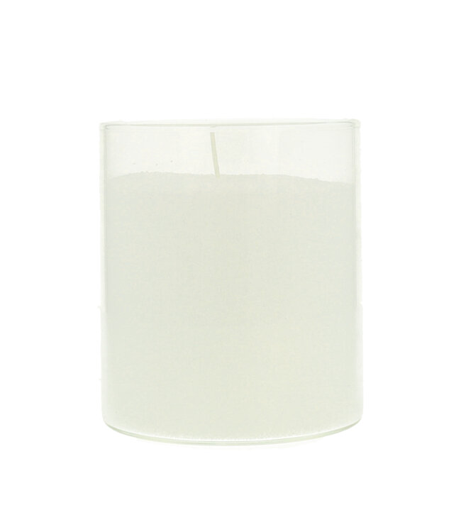 Support en verre pour sable pour bougie transparent