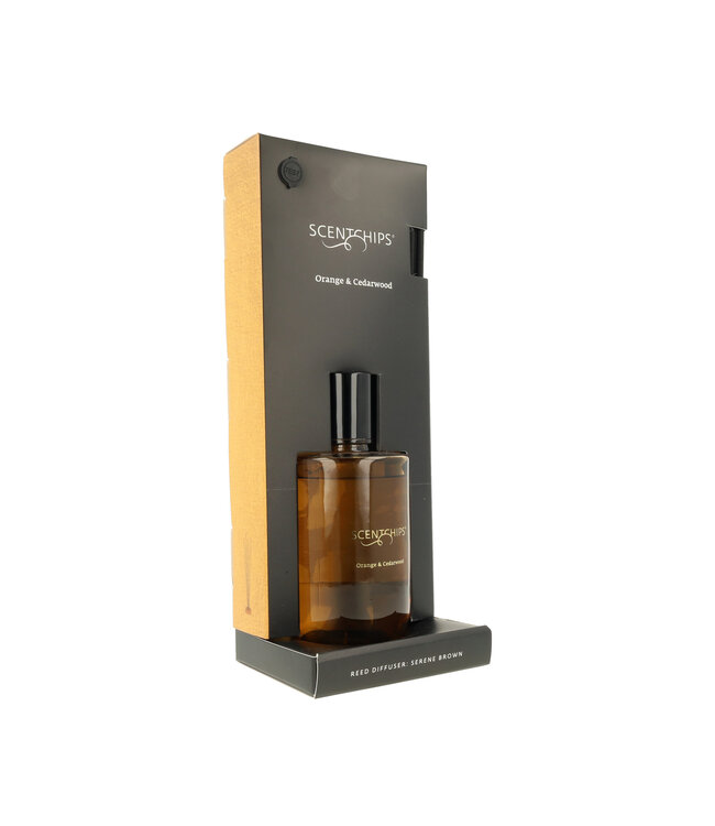 Scentchips® Kit Bâtonnets Diffuseurs Parfumés Serene Orange & Cedarwood - 300ml