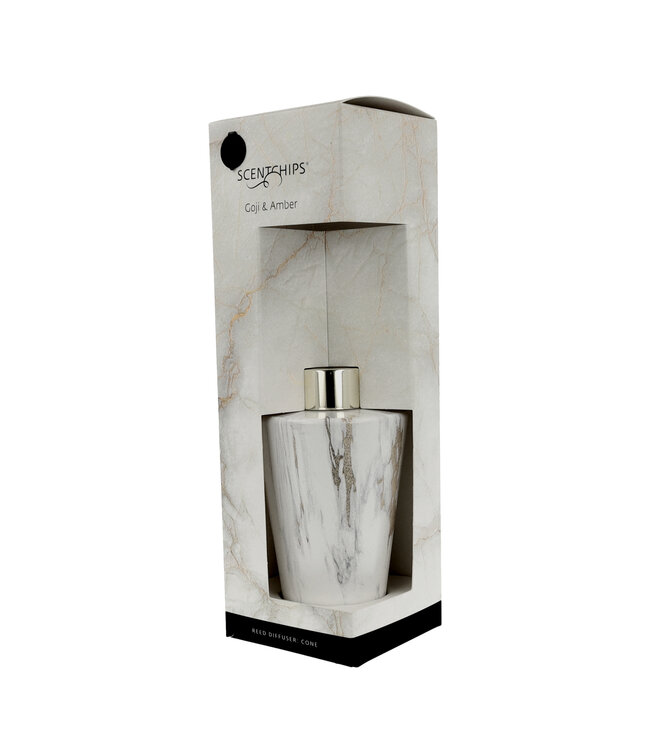 Scentchips® Kit Bâtonnets Diffuseurs Parfumés Cone Marble Goji & Amber - 200ml