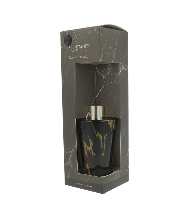 Scentchips® Duftstäbchen-Set Cone Marble Rose & Almonds - 200ml