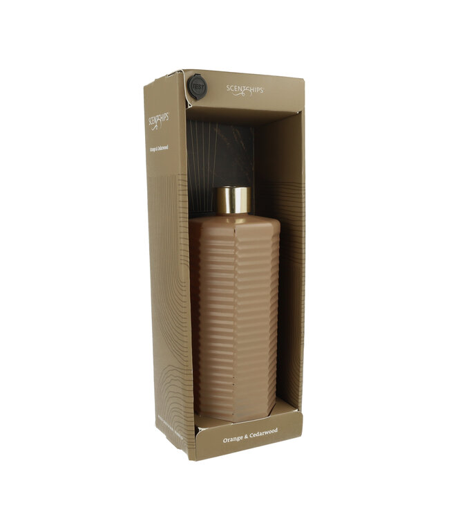 Scentchips® Duftstäbchen-Set Ribbed Orange & Cedarwood - 500ml