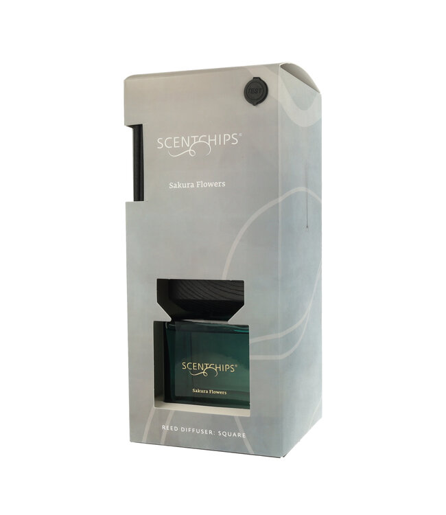 Scentchips® Reed diffuser set Square Sakura Flowers - 250ml