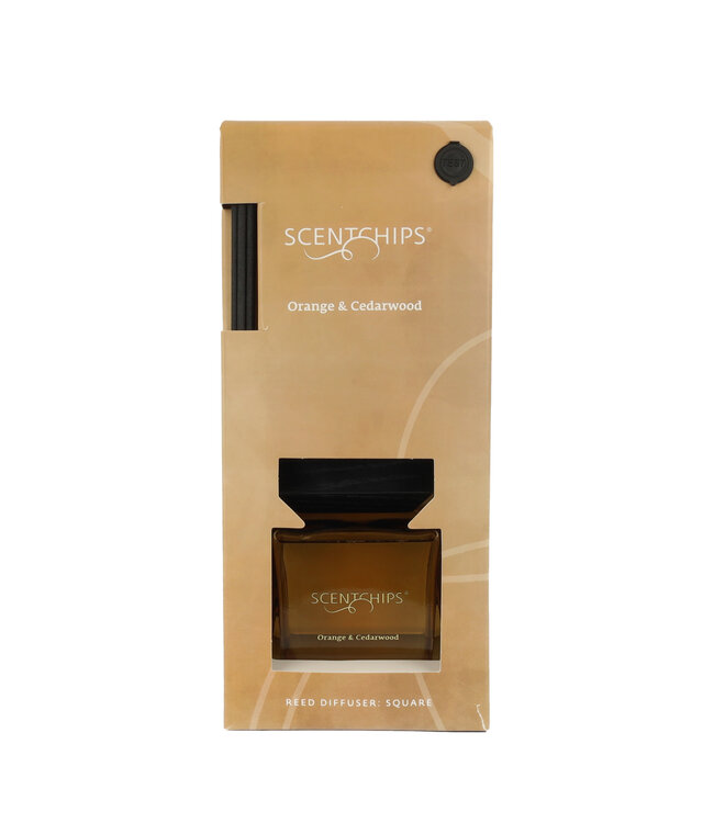 Scentchips® Geurstokjes set Square Orange & Cedarwood - 250ml