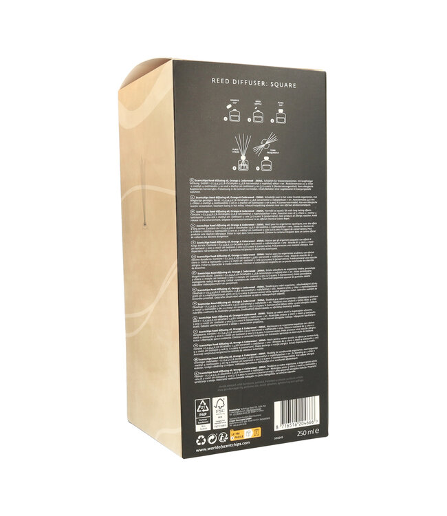 Scentchips® Geurstokjes set Square Orange & Cedarwood - 250ml