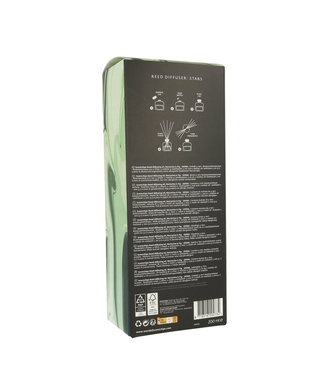 Scentchips® Reed diffuser set Stars Nectarine & Fig - 200ml
