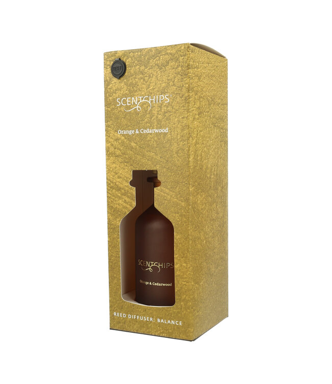 Scentchips® Reed diffuser set Balance Orange & Cedarwood - 180ml