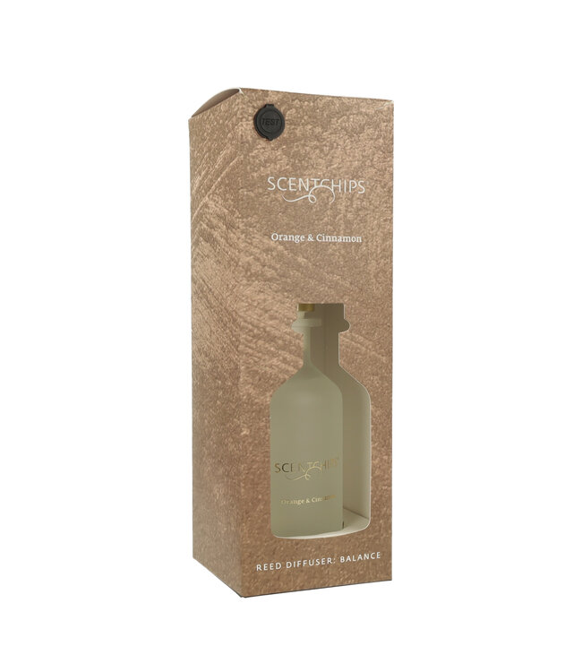Scentchips® Kit Bâtonnets Diffuseurs Parfumés Balance Orange & Cinnamon - 180ml