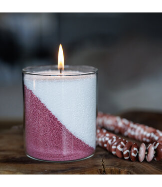 Glass holder for Candle Sand transparent