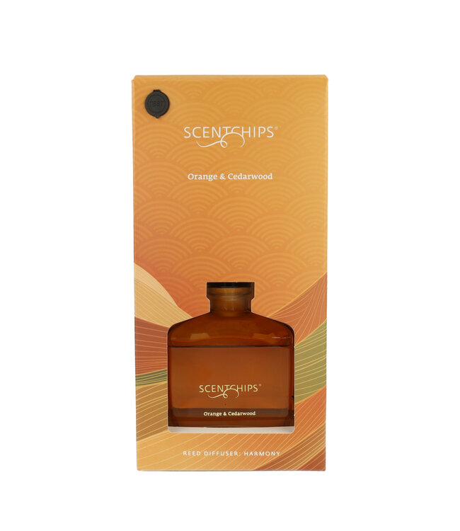 Scentchips® Geurstokjes set Harmony Orange & Cedarwood - 250ml