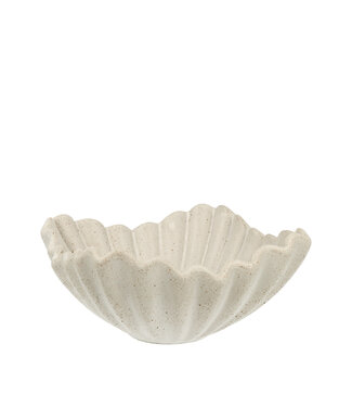 Scentchips® Bowl Shell Clay White für Kerzensand 180x180x80mm