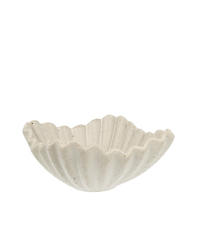 Scentchips® Bowl Shell Clay White für Kerzensand 180x180x80mm